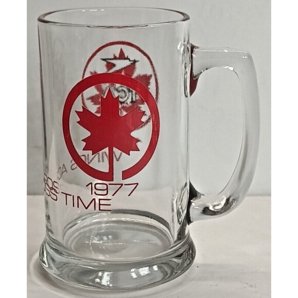 Trans Canada Air Lines Vintage TCA Glass Beer Mug Steins Air Canada 1937-1977 - Picture 4 of 8